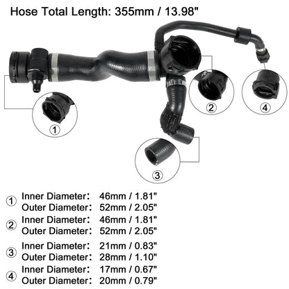 Radiator Coolant Water Hose 17127580955 for BMW 740i (2010–2012)
