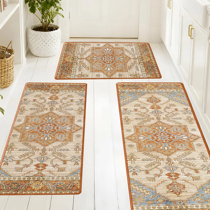 Set of 3 Long Kitchen Rugs 16x28, 16x47, 16x59 for Home Decor