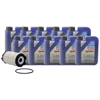 Liqui Moly 10L Leichtlauf High Tech 5W-40 Engine Oil Change Kit for Q7 RS4 (2006–2020)