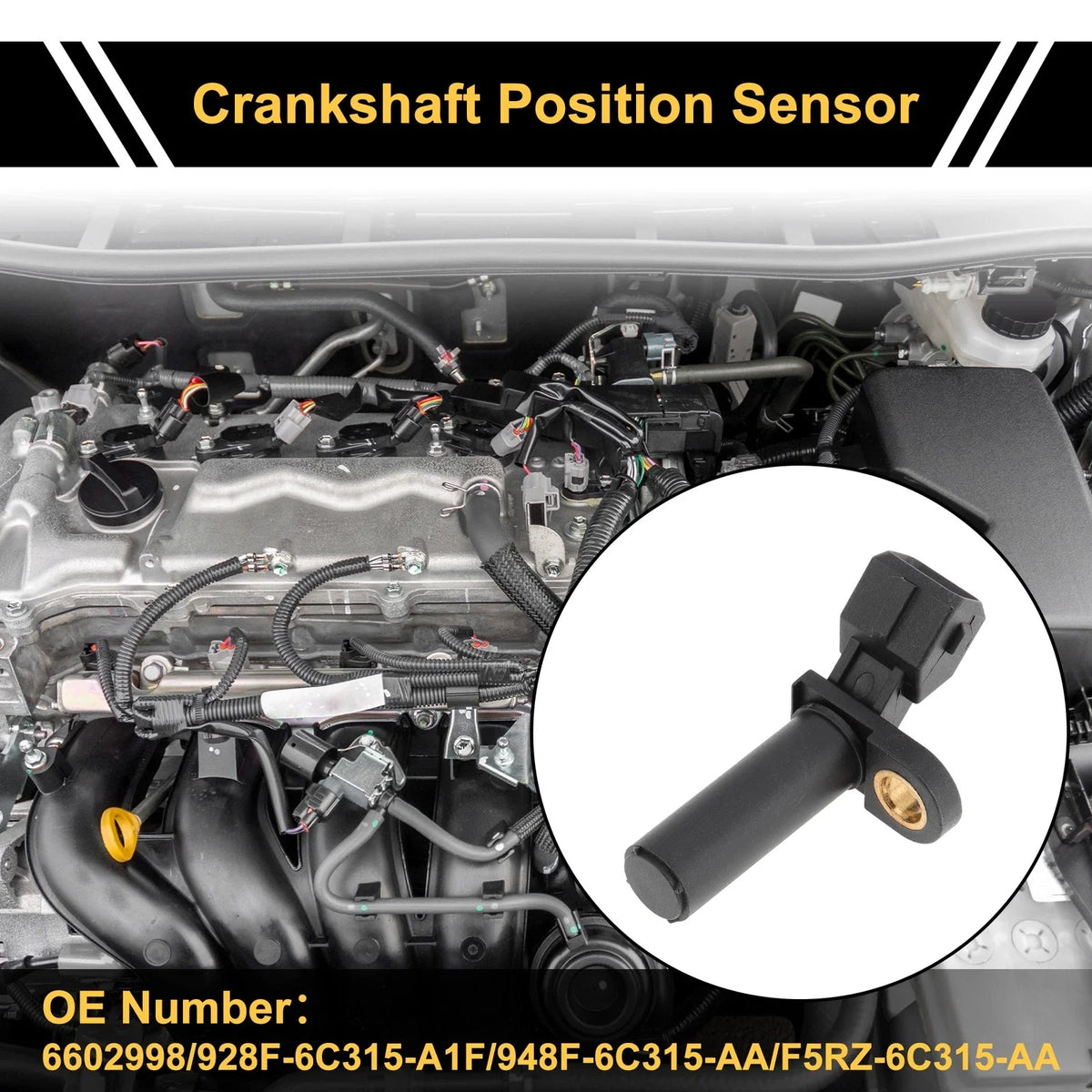 Crankshaft Position Sensor for Ford Focus 1.4 16V (2000–2004) No.928F-6C315-A1F