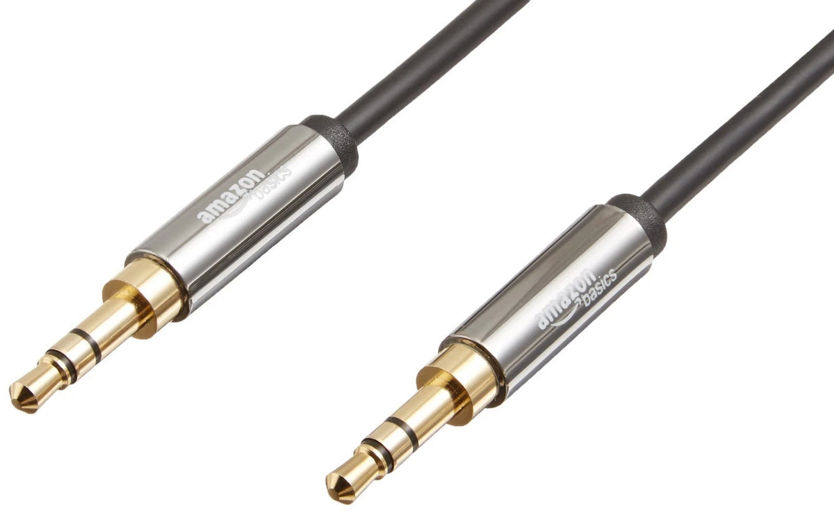 3.5mm Male-to-Male Stereo Audio Cable for Various Devices (4ft)