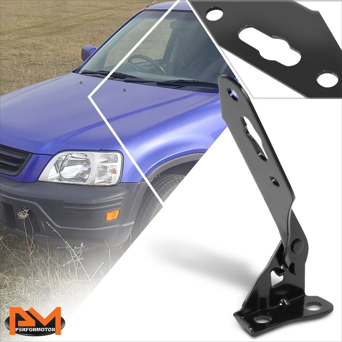 RH Steel Engine Hood Hinge for Honda Civic/CR-V (1996–2001)