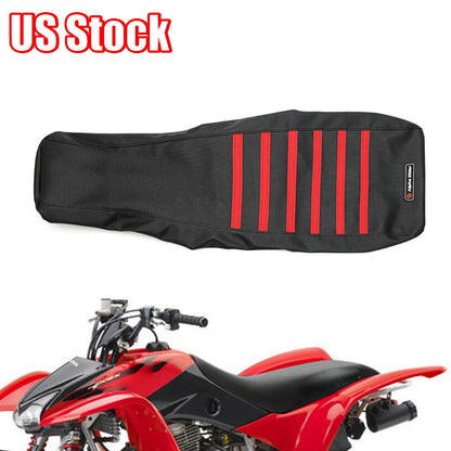 Gripper Soft Seat Cover for Honda TRX 400EX (1999–2007) Black/Red Ribs