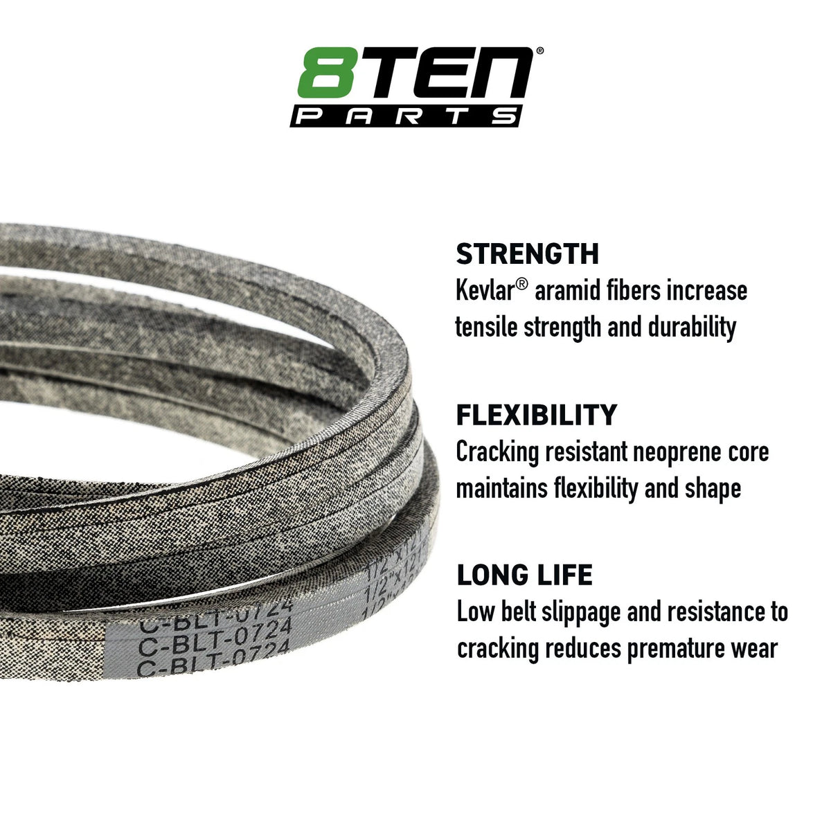 8TEN Kevlar Belt for Exmark Lazer Z XP (07200001, 07241800, 754P06135)