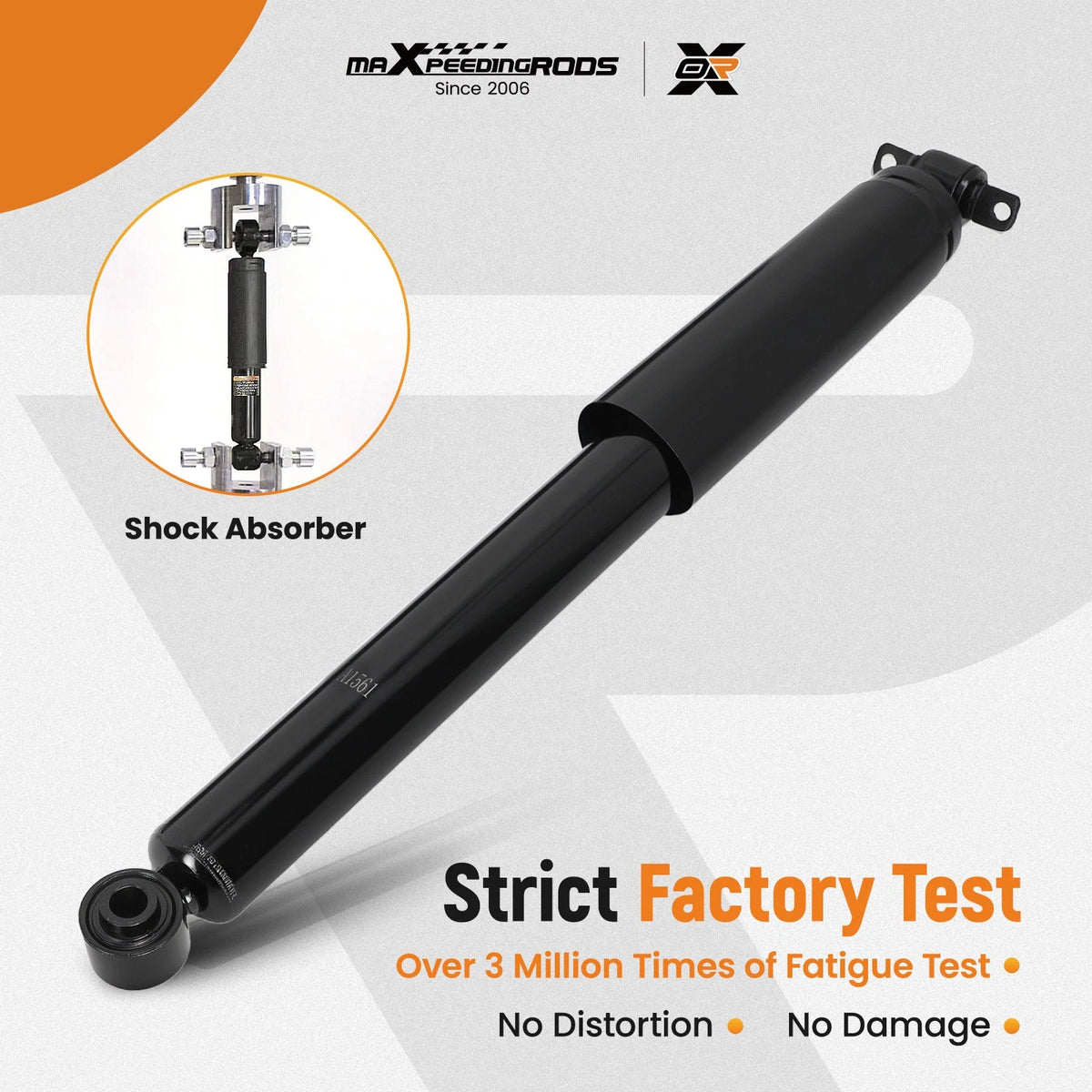 Pair Rear Struts Shocks for Hummer H3 (2006–2010) R38UEZ, 911528, 555050