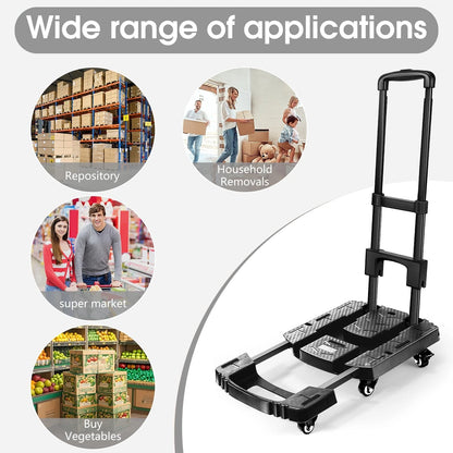 Folding Hand Truck for Voipvvii (500lbs Capacity, Portable, Heavy Duty)