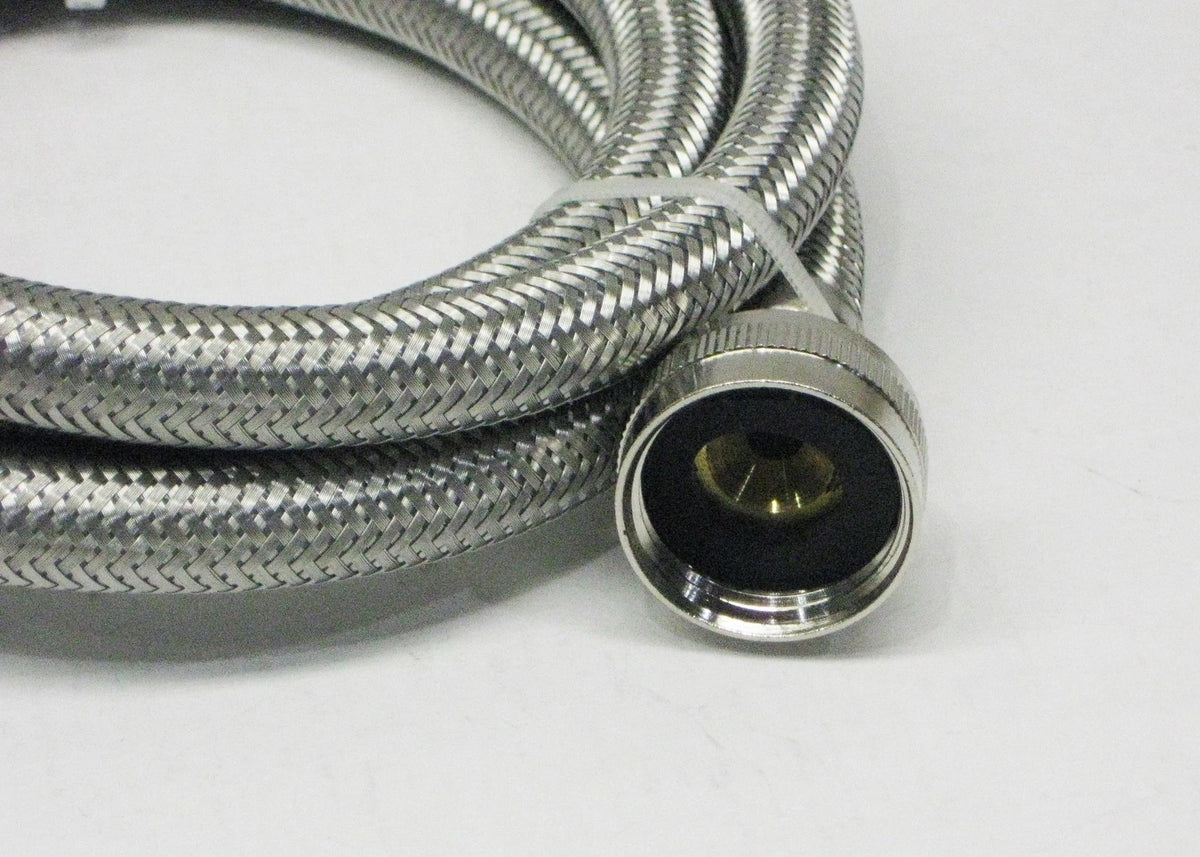 Set of 2 Stainless Steel 90 Degree Inlet Fill Hoses for Washing Machine