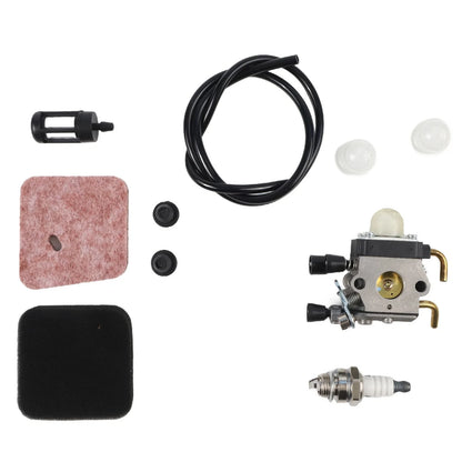 Carburetor Air Filter Fuel Line Kit for Stihl HS45 FC55 FS310