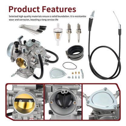 Carburetor with Throttle Cable for Can-Am DS650 (2000–2007) 707200142, 709400048, 711267240