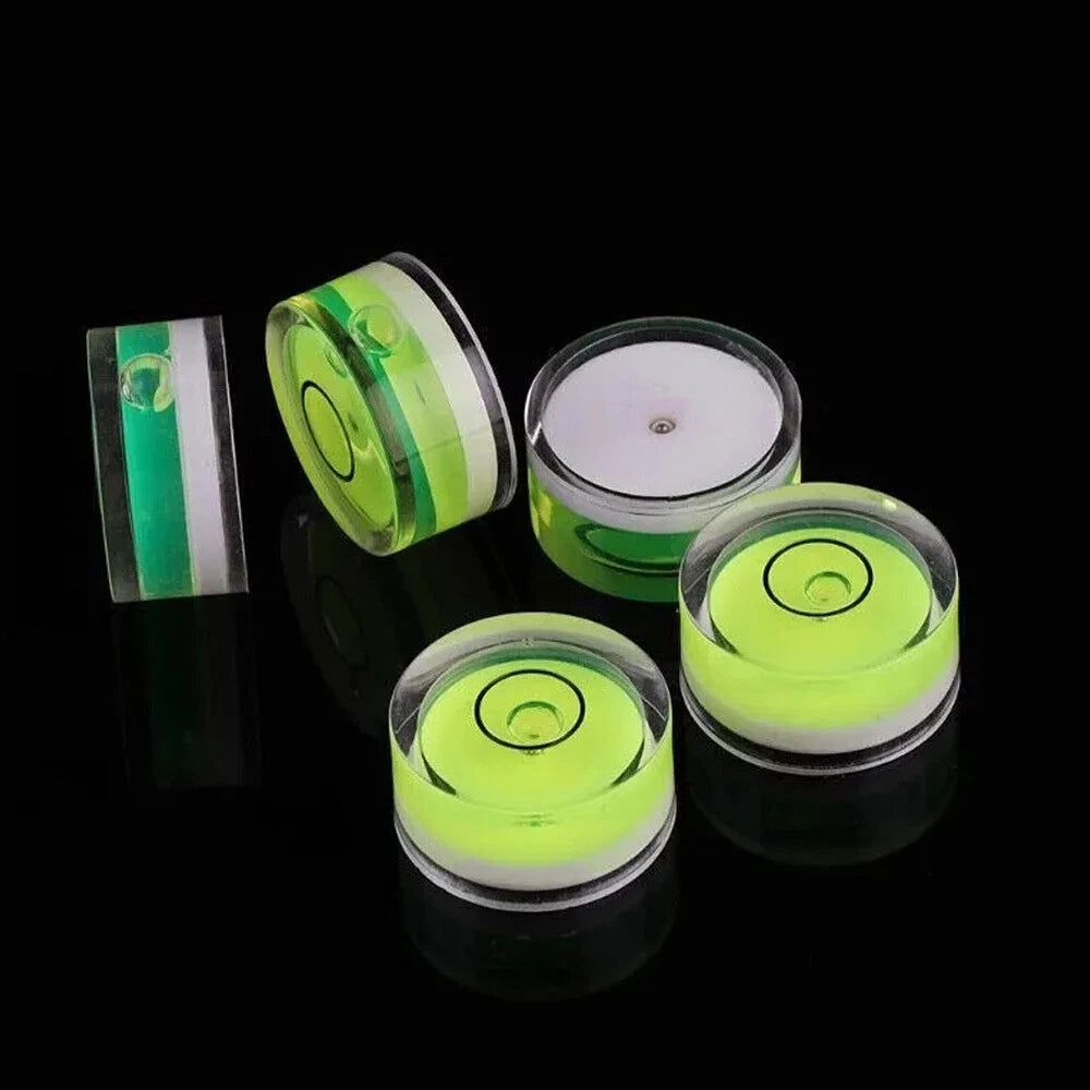 10Pcs Mini Circular Bullseye Bubble Levels 20 x 9mm for Layout (Non Adhesive)