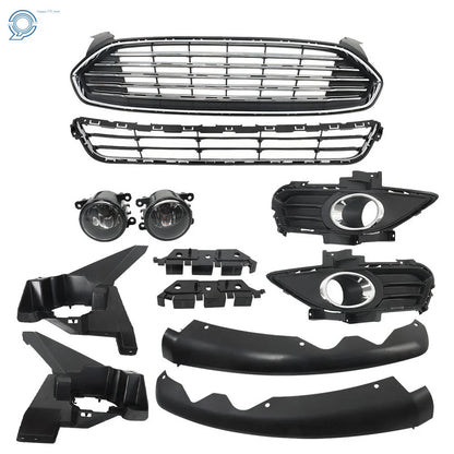 Front Bumper Grill with Fog Light Covers for Ford Fusion (2013–2016)