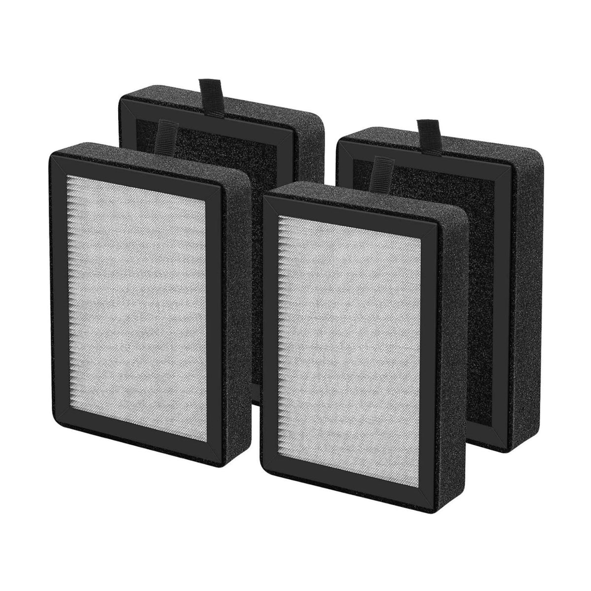 4 Pack HEPA Filter Element for Levoit Air Purifier (Pet 99.7% 0.3 Micron)