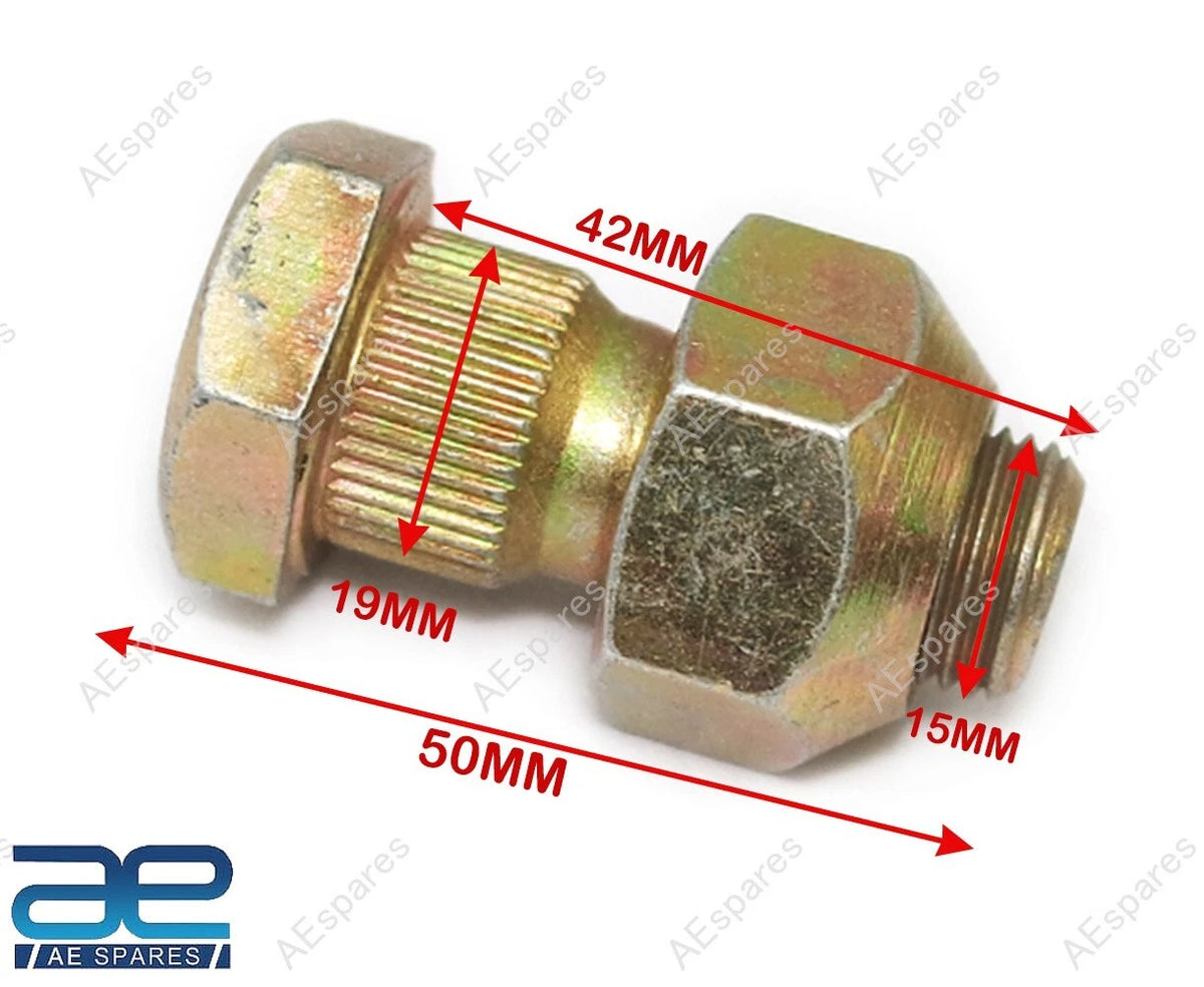 Set of 8 Rear Wheel Hub Bolts with Nuts for Mahindra Tractor