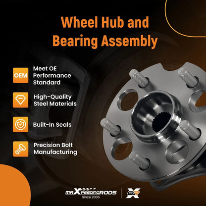 5 Bolt Wheel Bearing Hub Kit for Toyota Venza (2009–2010, 2016) AWD w/ABS