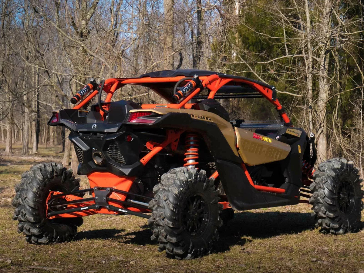 SuperATV Tubed Rear Lower Radius Arms for Can-Am Maverick X3 (2017–2023) - Black