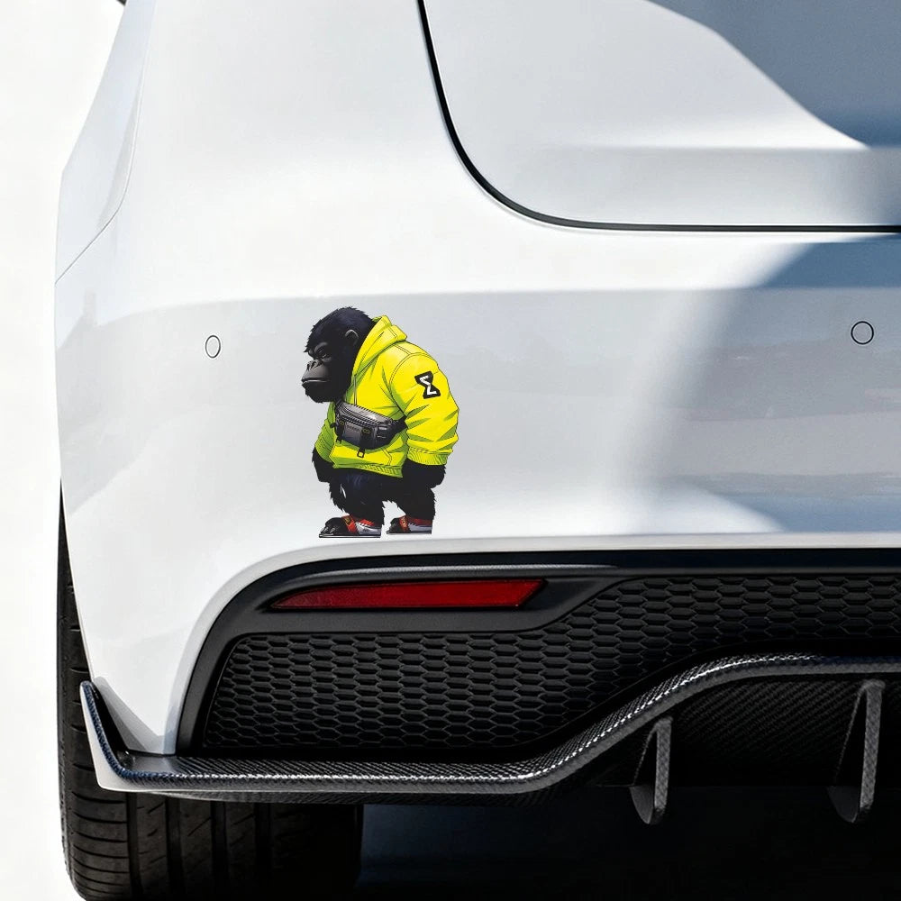 Vinyl Stickers for Car Laptop Decals - Waterproof Gorilla Design