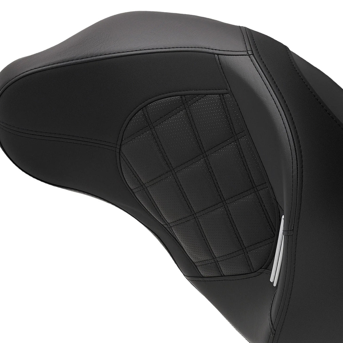 Black PU Seat Driver & Passenger for Harley Touring (2009–2018)