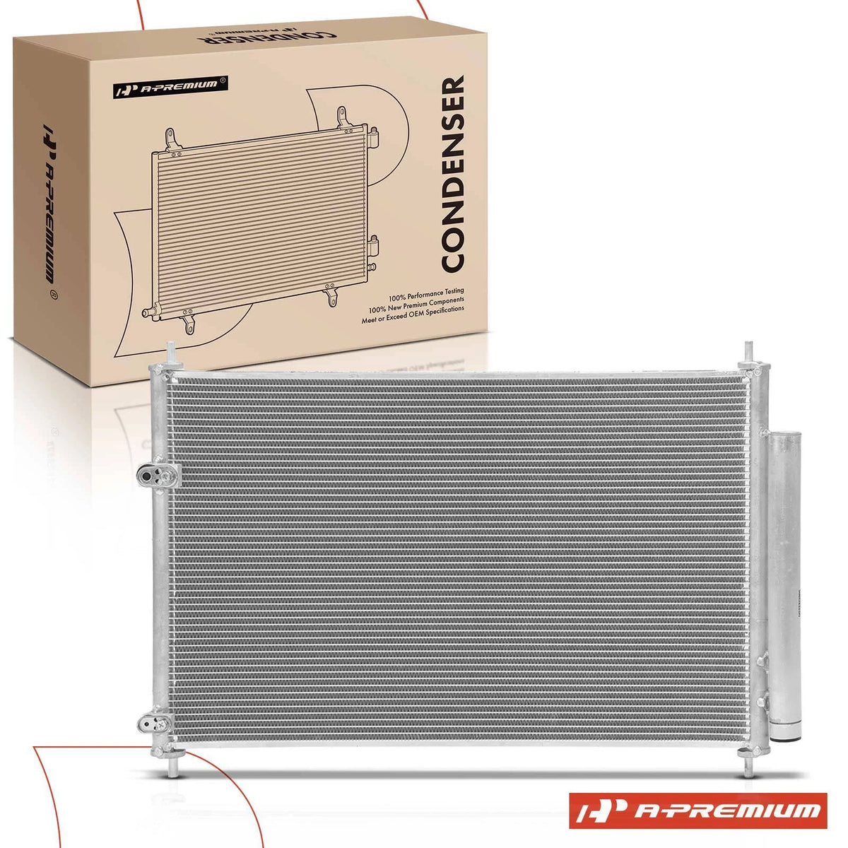 A/C Condenser w/ Receiver Drier for Toyota Corolla iM (2017–2018) 8845012340, 30001