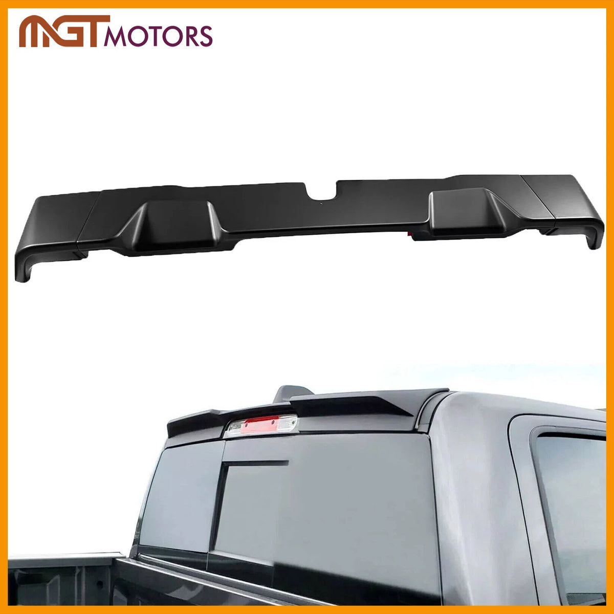 Matte Black Trunk Roof Spoiler Lip for Dodge Ram 1500 (2019–2023) 102-153