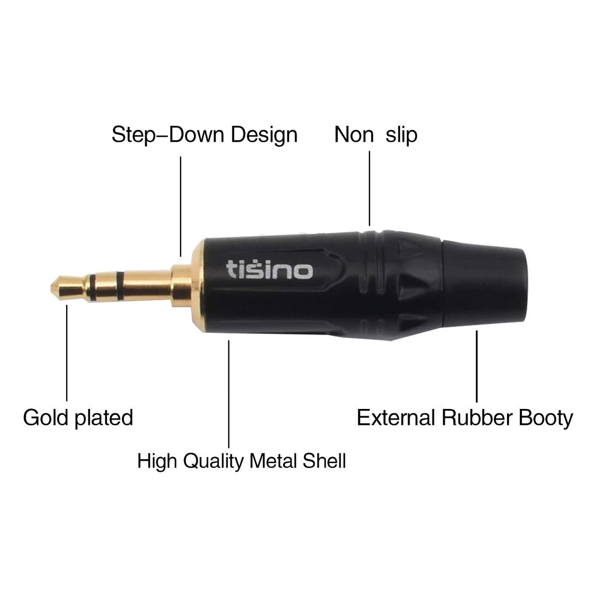 2X Dual XLR to 3.5mm Stereo Mic Cable for Universal Use (3.3 Feet)