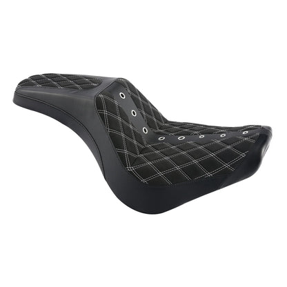 Black Driver Passenger Seat for Harley Softail Street Bob FXBB FXST (2018–2023)