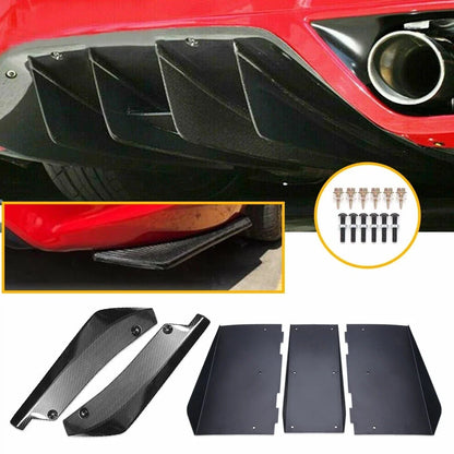 Rear Splitter + 4 Fins Diffuser for Subaru Impreza WRX STI
