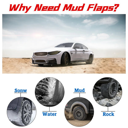 Splash Guards Mud Flaps for Toyota Camry 2018-2022 (SE XSE, Front & Rear)