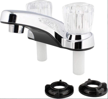 4-Inch Chrome Lavatory Faucet for Mobile Home/RV