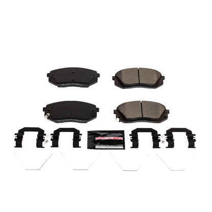 2X Z23-1855 Powerstop Brake Pad Set Front for Kia Forte, Forte5, Soul (2016–2022)