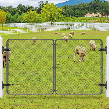 Set of 4 Heavy Duty Rust-Resistant Gate Hinges for Wall Mount (1-7/8'')