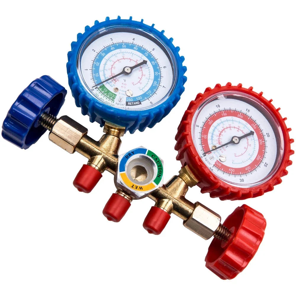 A/C Diagnostic Manifold Gauge Kit for HVAC R134A (5FT Hoses)