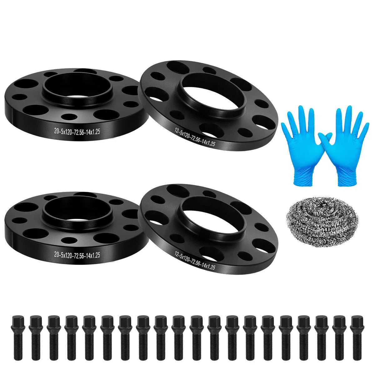 Set of 2 Hubcentric Wheel Spacers for BMW 550i GT (2010–2015)