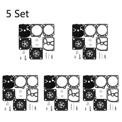 Set of 5 Carburetor Kits for Husqvarna 113LD, 123C & Stihl 020, 020T, MS191