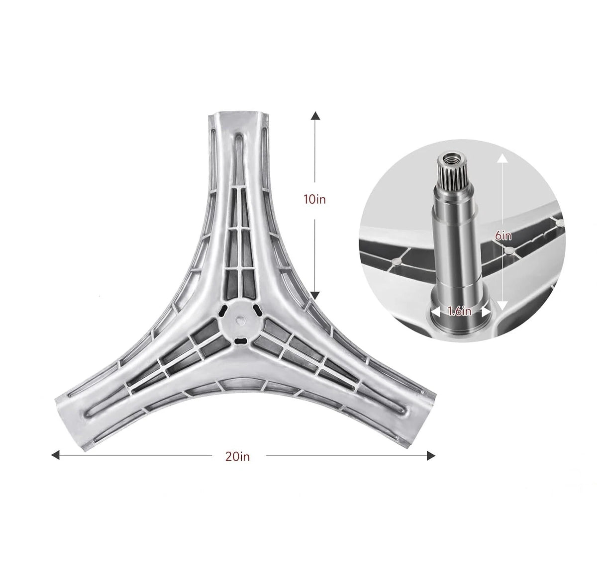 Flange Shaft for Samsung Washer (Compatible with DC97-14421A)