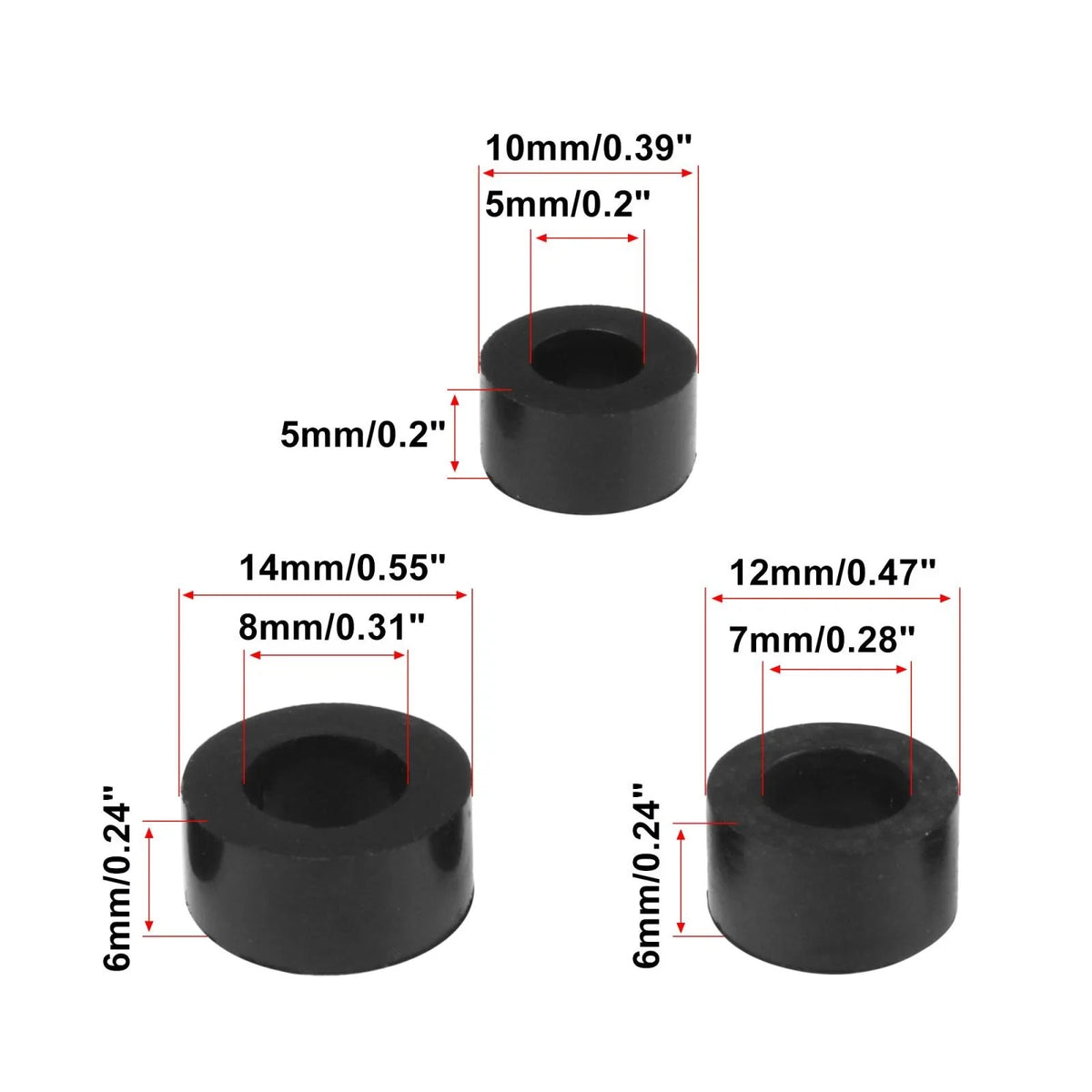 Fuel Line Seal Rubber Diesel Sealing Sleeve Set for Ford Powerstroke 