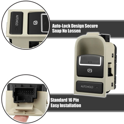 Hand Brake Button Parking Switch for Volkswagen Tiguan (2009–2018) 5N0927225A