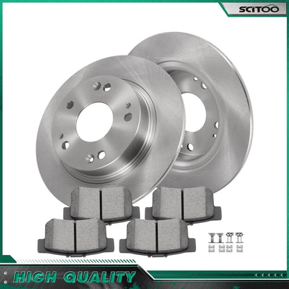 Rear Brake Rotors & Ceramic Pads for Honda Civic (2006–2011)