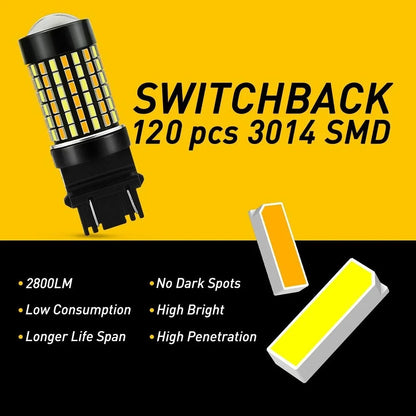 3157 Switchback Amber White LED Turn Signal for US EXV (Year Not Specified)