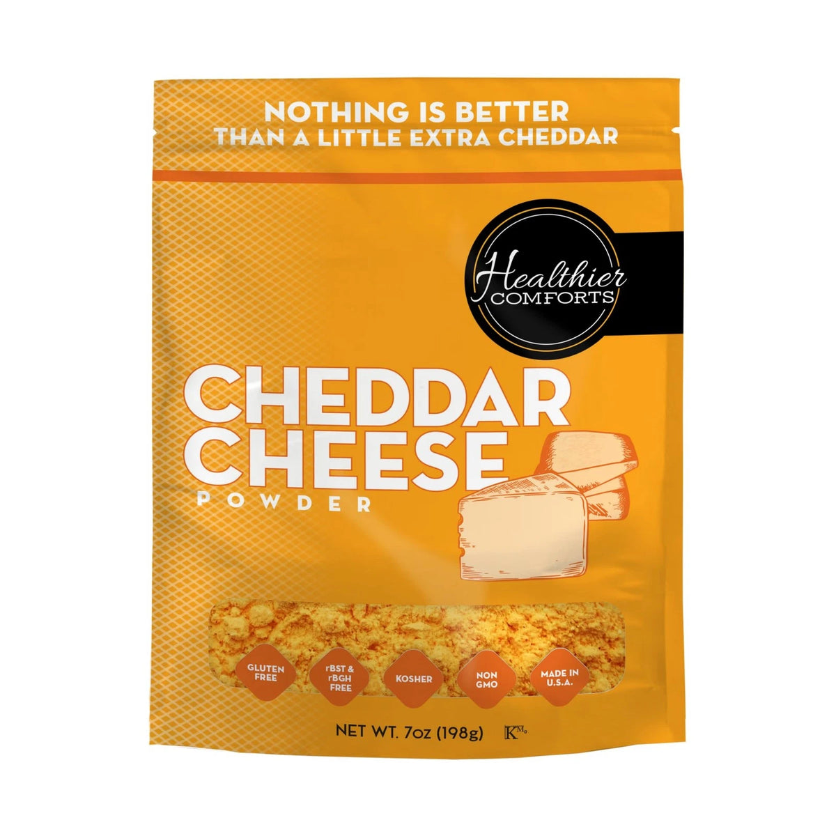 Cheddar Cheese Powder for Healthier Comforts (7 oz)