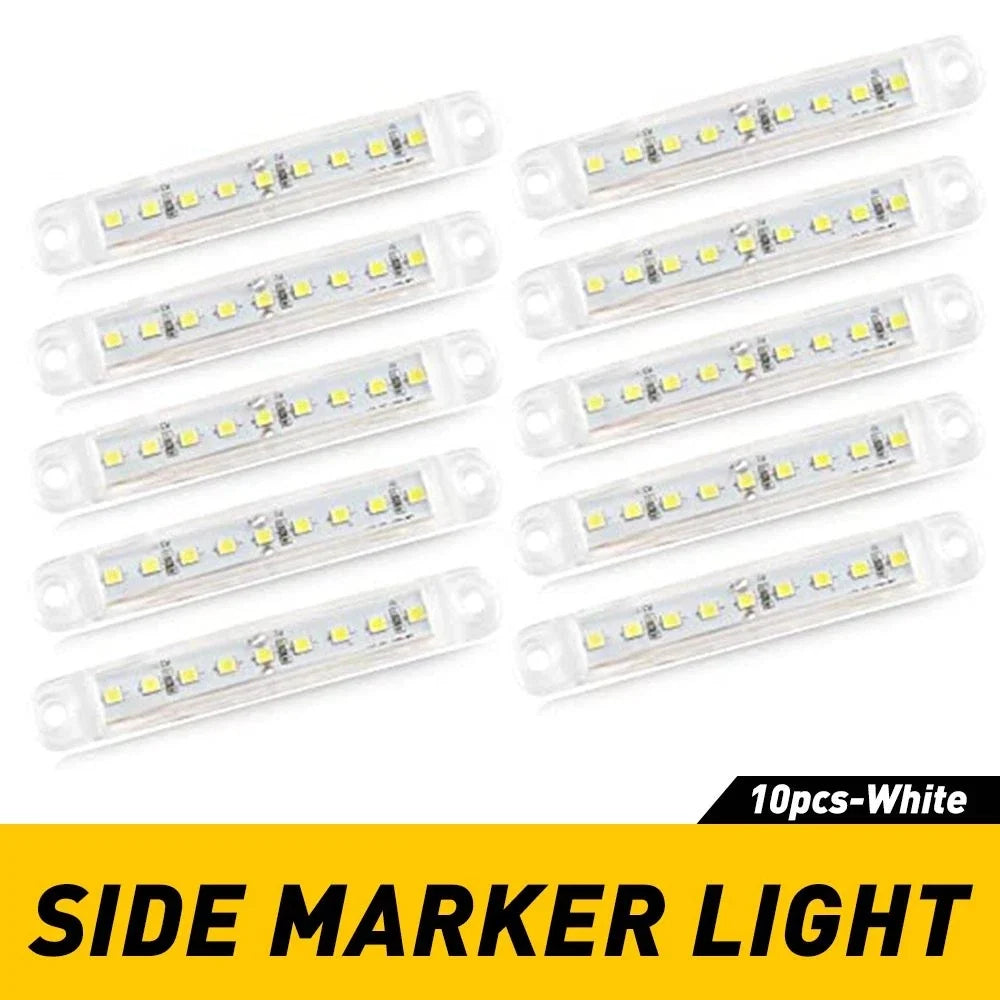 10X LED Sealed Side Clearance Light Marker for Truck Trailer (R)