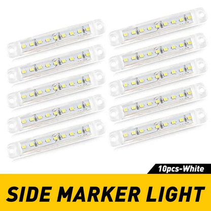 10X LED Sealed Side Clearance Light Marker for Truck Trailer (R)
