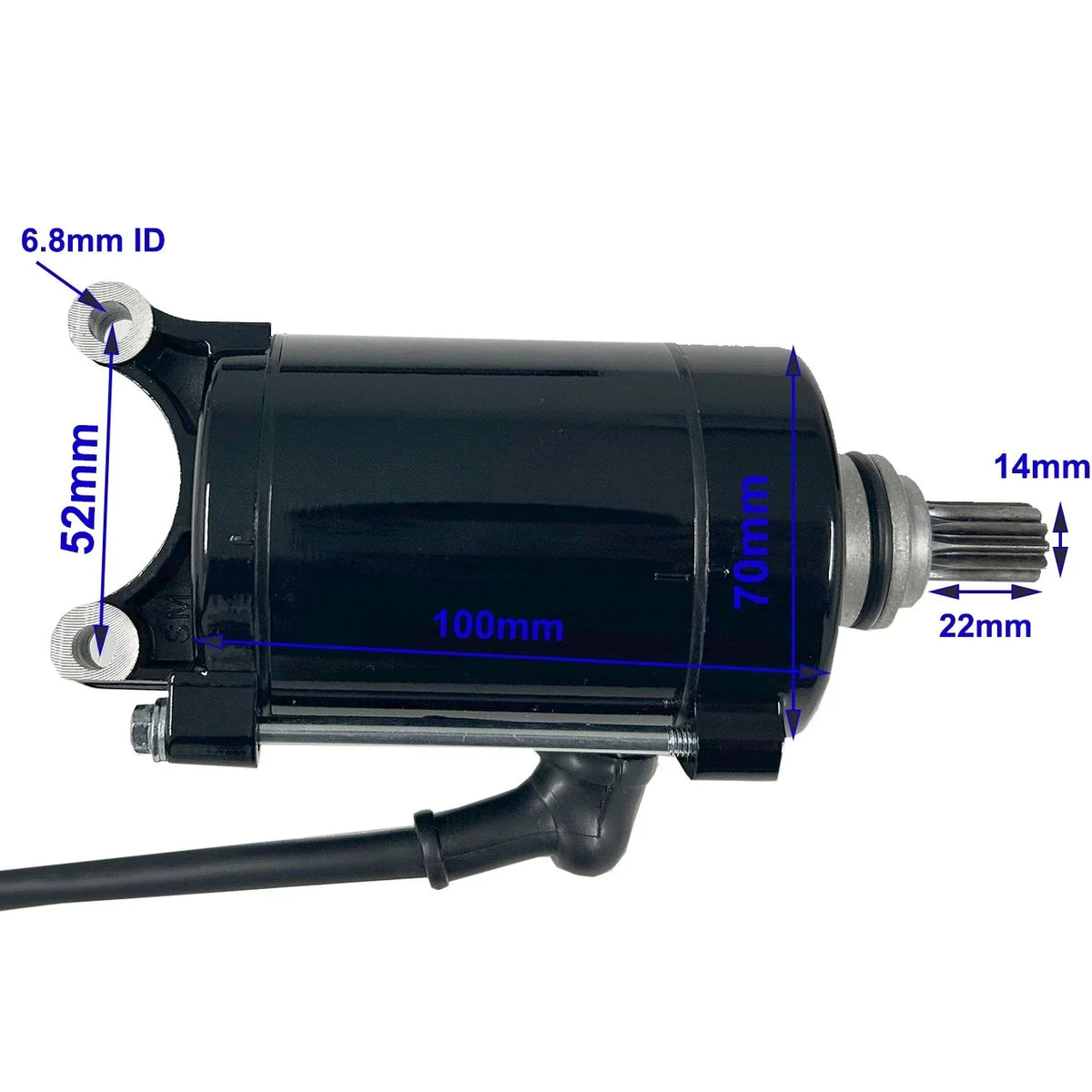 Starter Motor for 200cc 250cc ATV Quad Bike Gokart Pit Trail Buggy (11 Teeth)