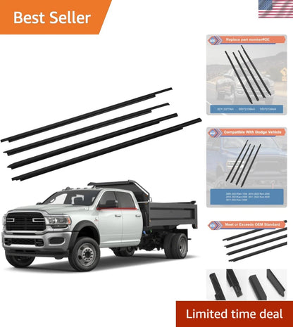 4X Durable Window Weatherstrip for Dodge Ram (2009–2023)