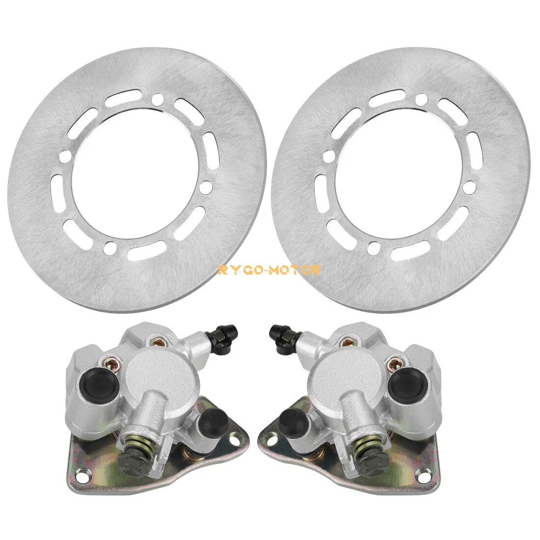 Front Brake Calipers & Disc Rotors for Yamaha Grizzly 660 4x4 (2002–2008)