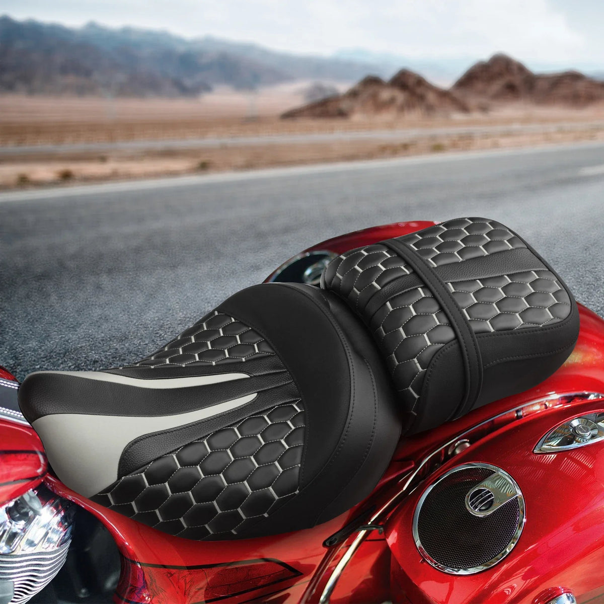 Driver Passenger Seat for Indian Chieftain Roadmaster Limited (2014–2024)