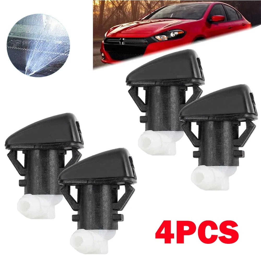 4Pack Windshield Washer Nozzle for Jeep Cherokee (2014–2016) 68081370AB
