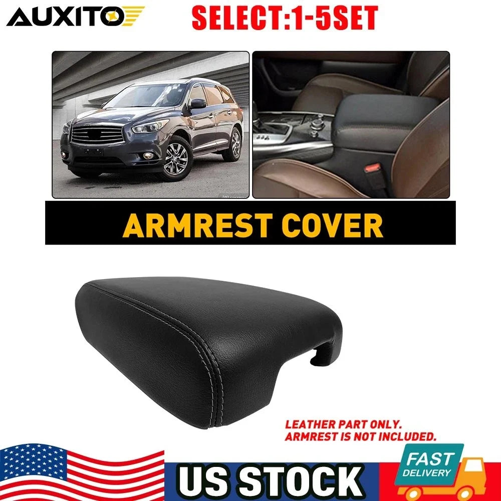 Armrest Cover for Infiniti QX60 (2014–2020) Center Console Lid Leather Pad