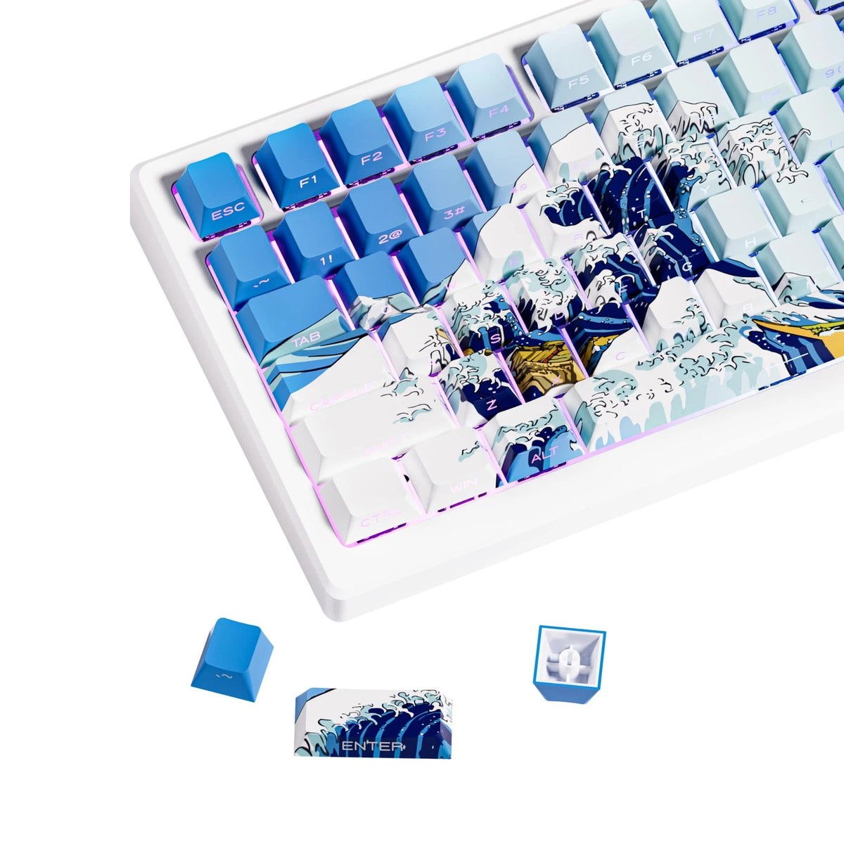 75% PBT Keycaps Set for Custom Keyboards (131 Keys)