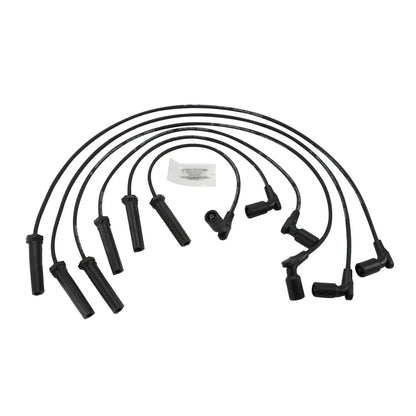 Set of 4 Spark Plugs & Ignition Wires for Buick Rendezvous, Chevy Malibu (DENSO 671-6070)