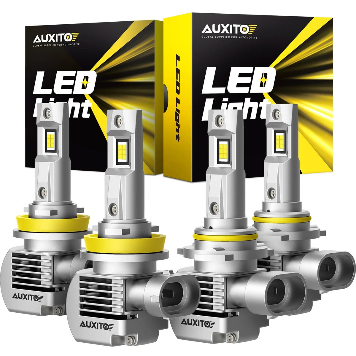 Set of 2 LED Headlights for Hi/Lo Beam 9005 9006 H9